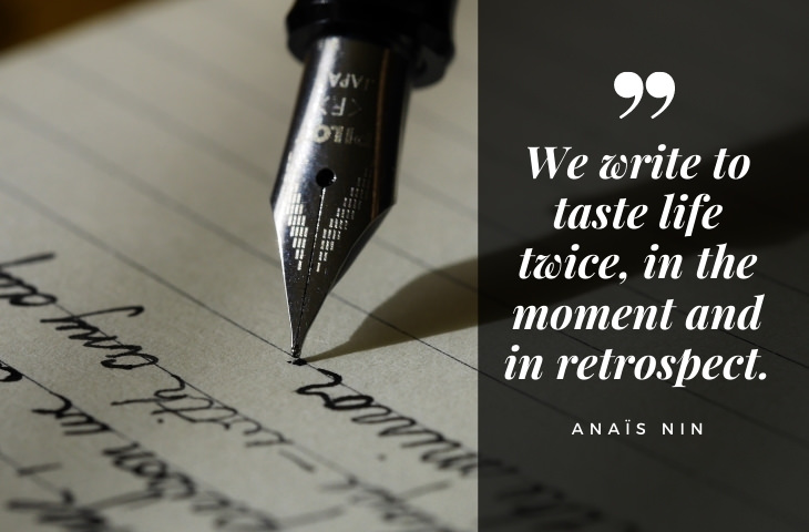 quotes on writing and life by famous authors Anaïs Nin