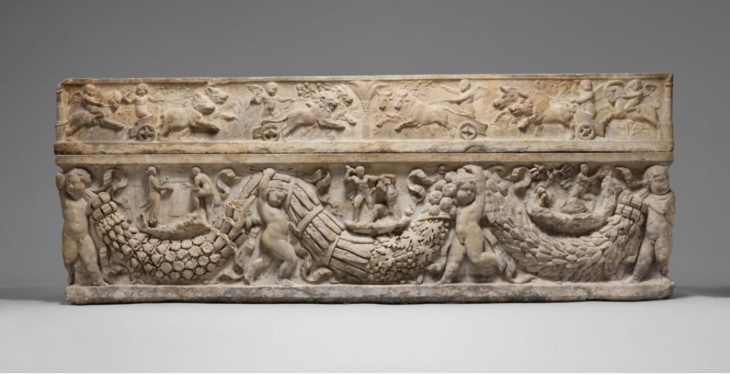 Treasures found by Accident Roman marble sarcophagus
