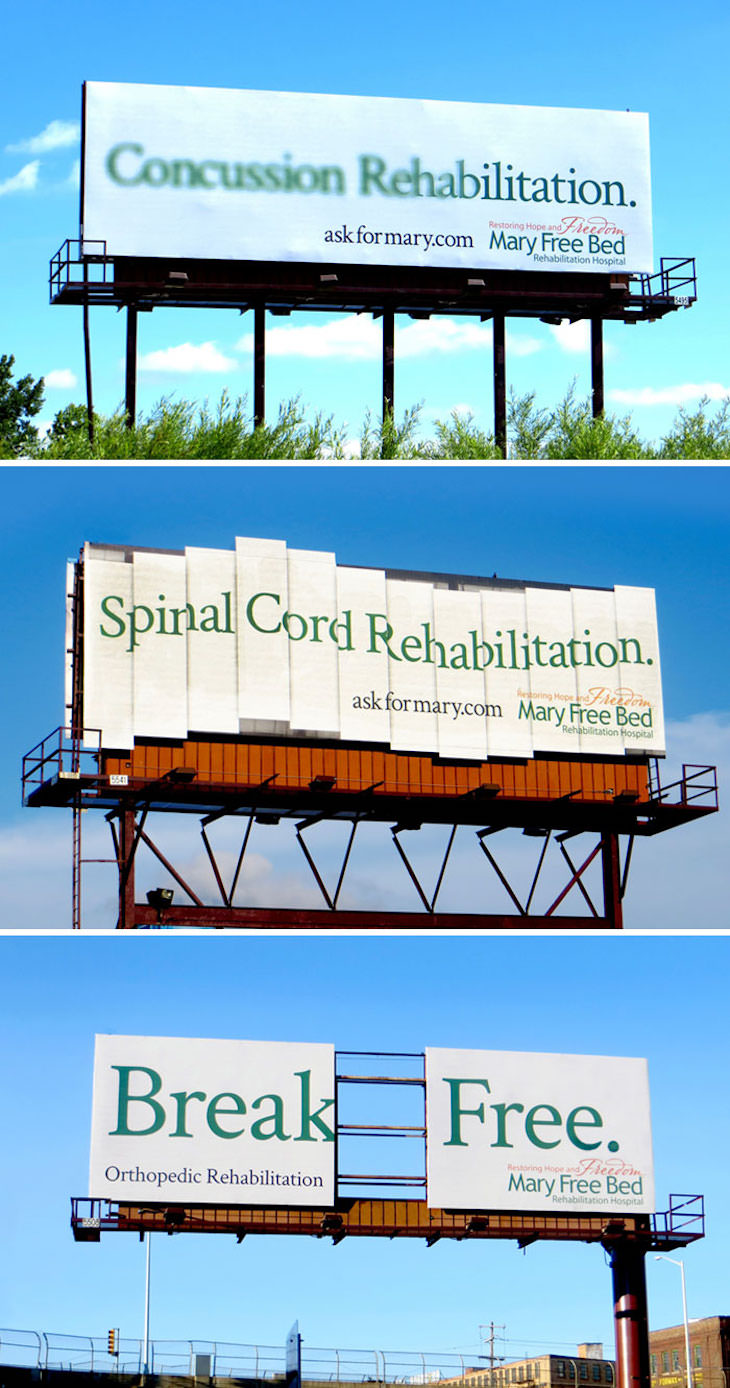  Brilliantly Creative Billboards,  Mary Free Bed Rehabilitation Hospital 