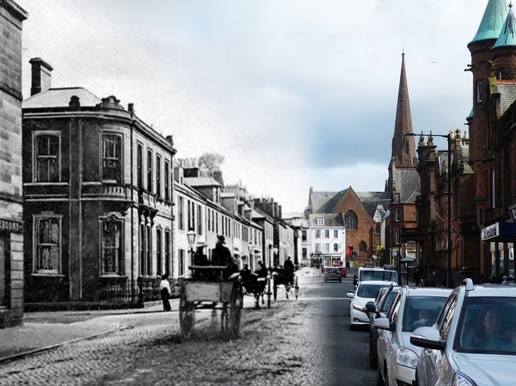 Merged Images, Dumfries, Buccleuch St, UK