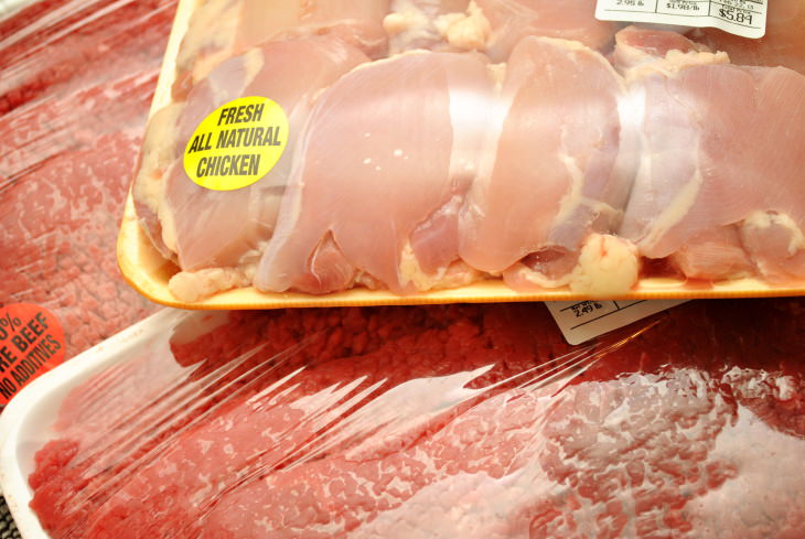 Organized Fridge packaged meat