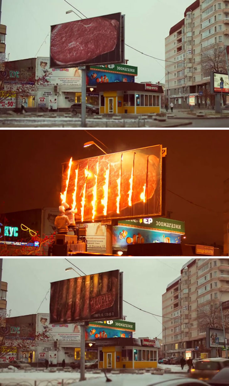  Brilliantly Creative Billboards, Double Grill & Bar creative billboard advertising