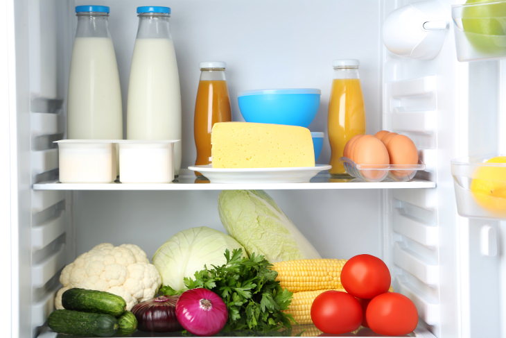 Organized Fridge fridge open