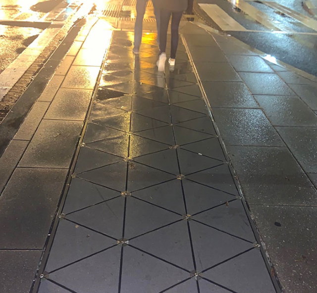 Creative Solutions  This kinetic sidewalk generates electricity when you walk on it