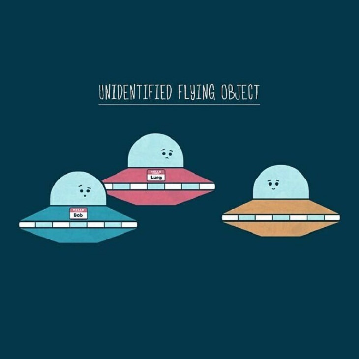Funny Solar System Comics, UFO