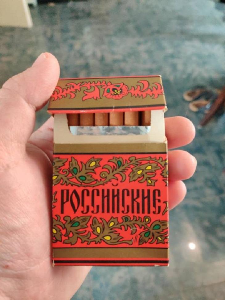 Cool Vintage Items, Soviet pack of cigarettes