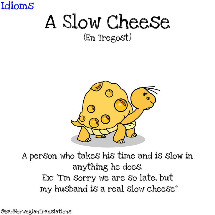 Norwegian Idioms, cheese