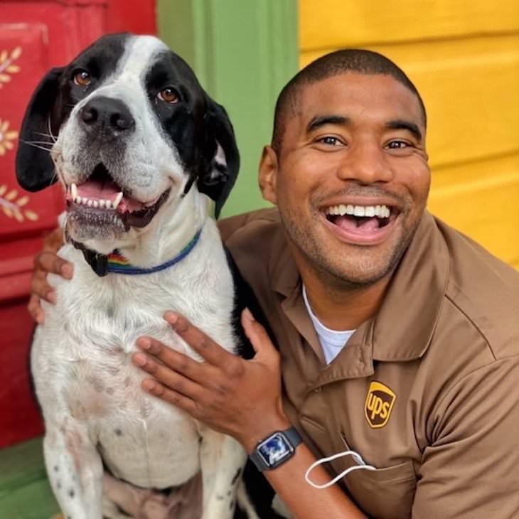 UPS Driver Documents Every Cute Pet He Meets dog