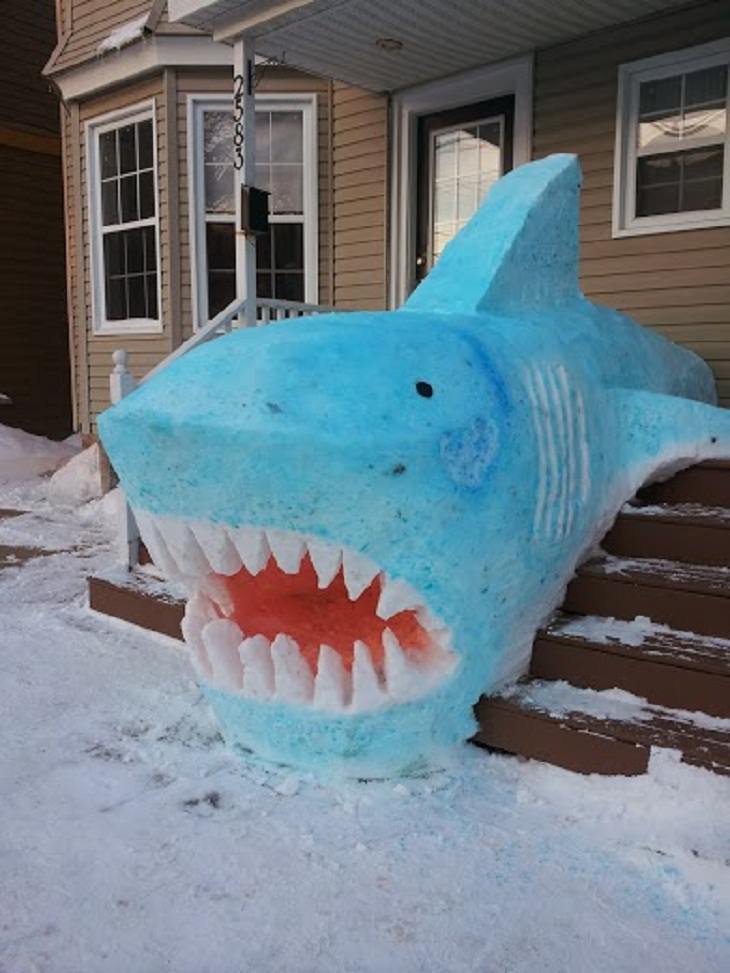 Snow Sculptures, Shark 