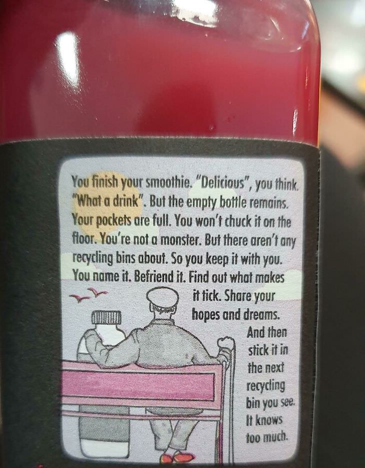 Cool Hidden Details Found in Everyday Objects, message on a bottle