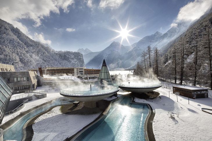 Beautiful Hot Springs Aqua Dome, Austria