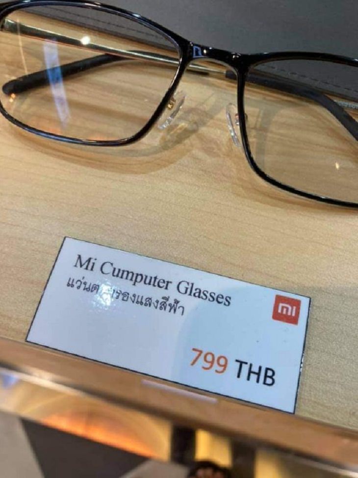Translation Fails, glasses 