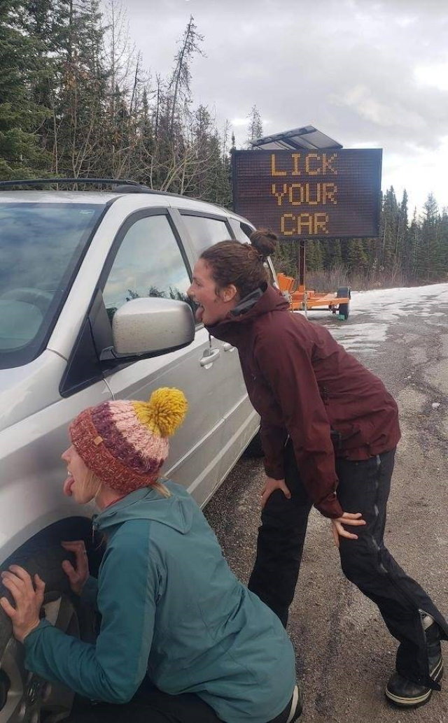 Funny Signs lick your car