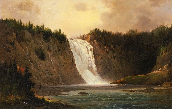 Robert S. Duncanson’s Landscape Art , Waterfall Mont Morency