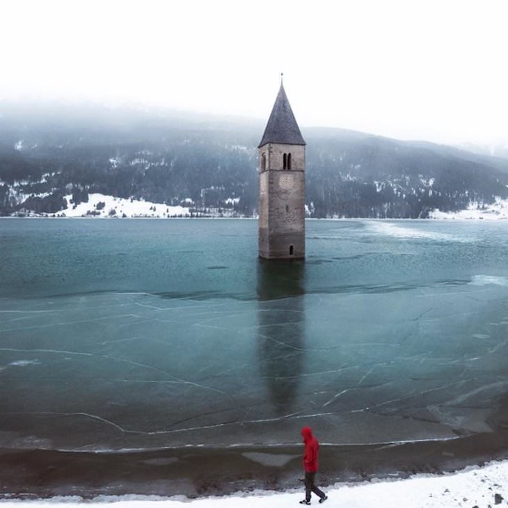 Beautiful Abandoned Structures Reclaimed by Nature, A bell tower, Italy