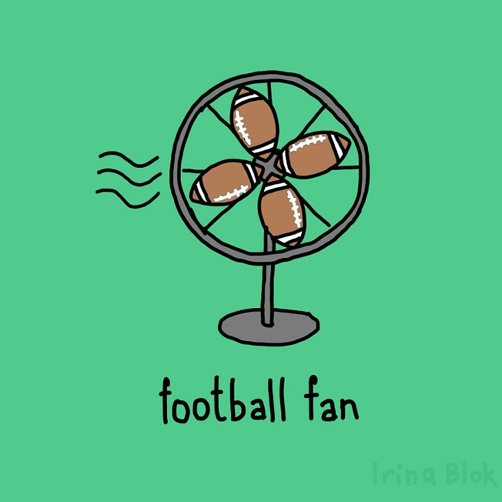  Illustrated Puns, football