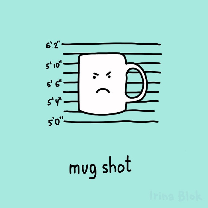  Illustrated Puns,mug