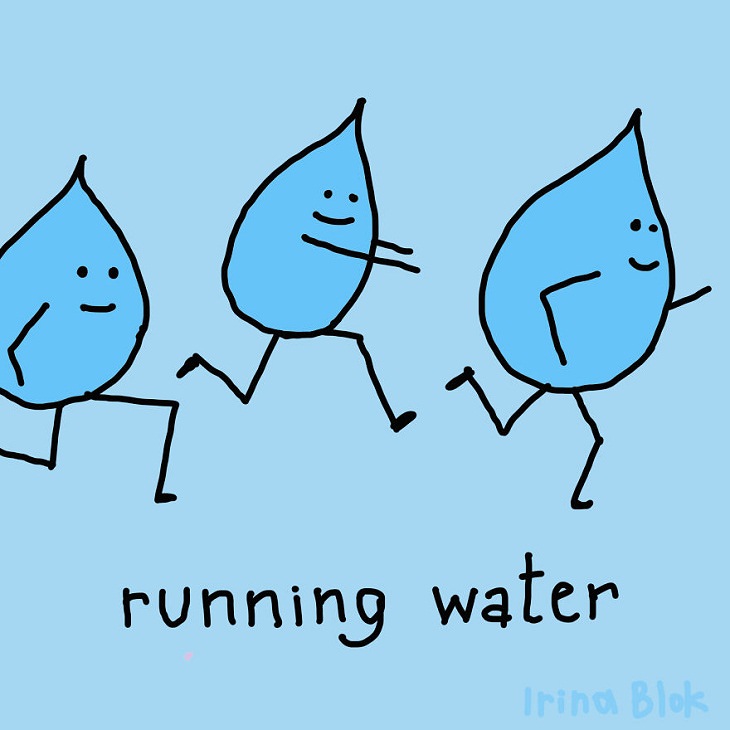 Illustrated Puns, water