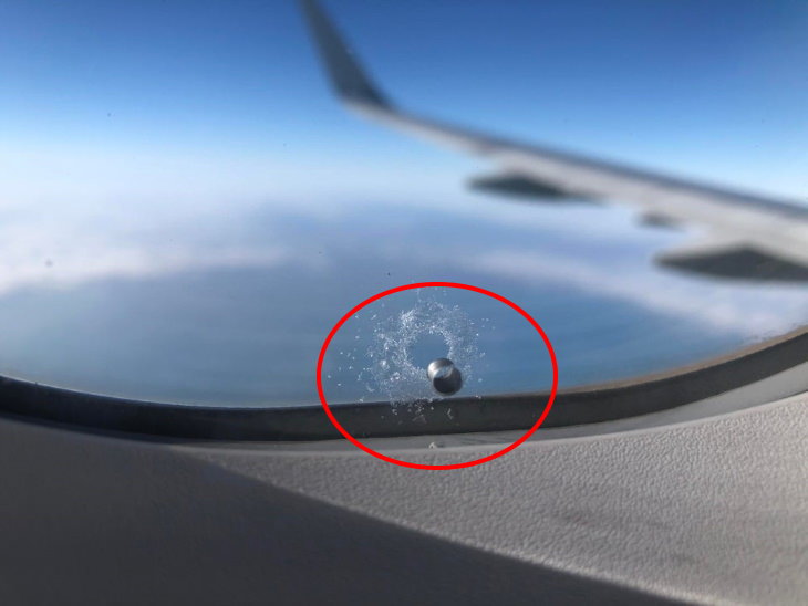 Secret Features in Everyday Objects tiny holes on plane windows