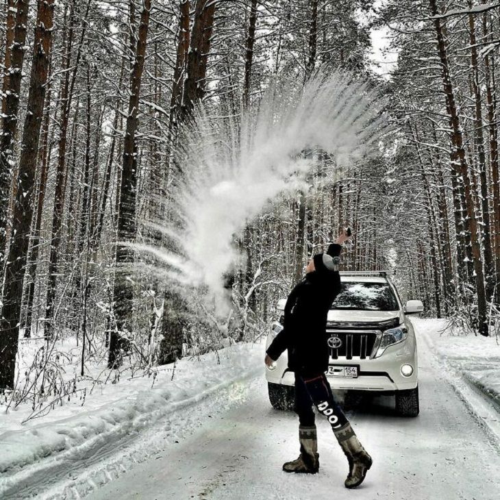 Winter Season Russia, snow