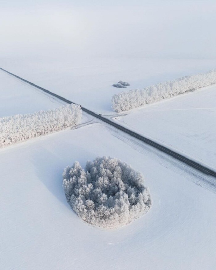Winter Season Russia, landscape
