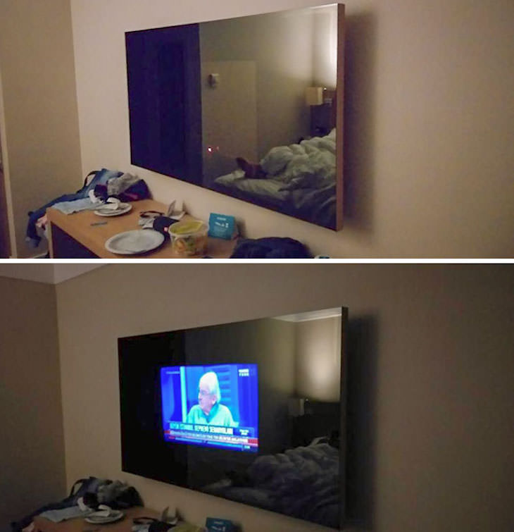 Hotels Rooms That Are So Terrible They’re Funny, big TV