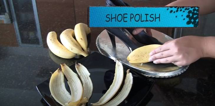 Banana Peels uses, Polish Shoes