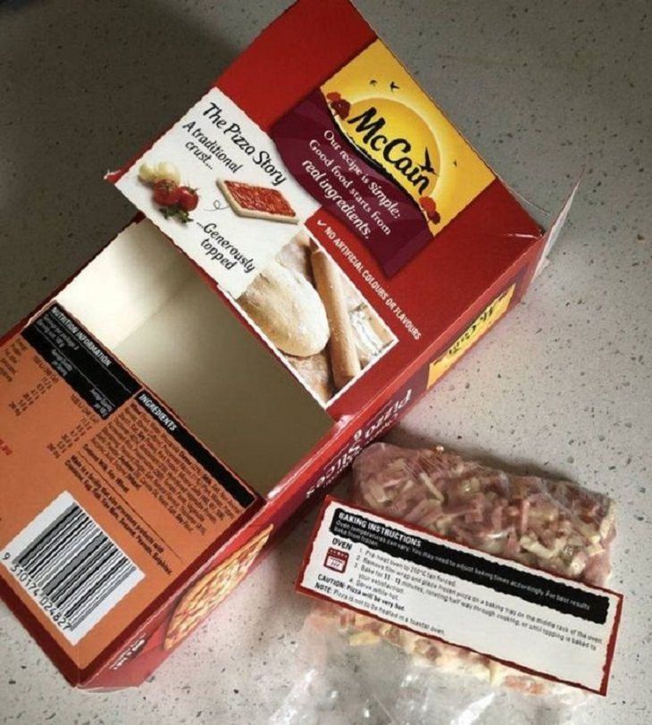 DIY Kitchen Hacks, cooking instructions ON  box