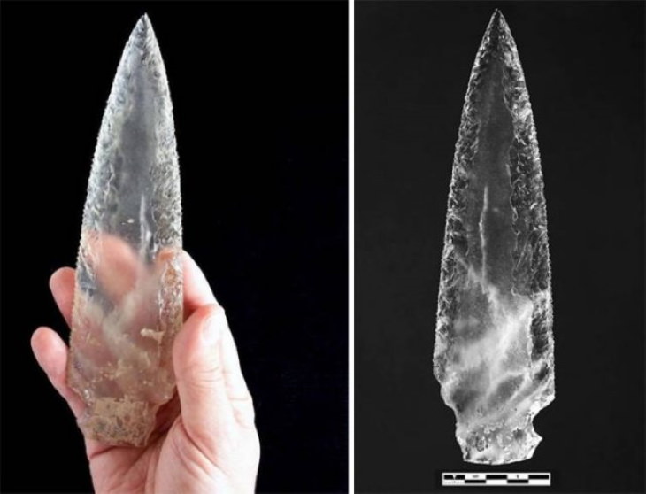 Historical Artifacts crystal spearhead