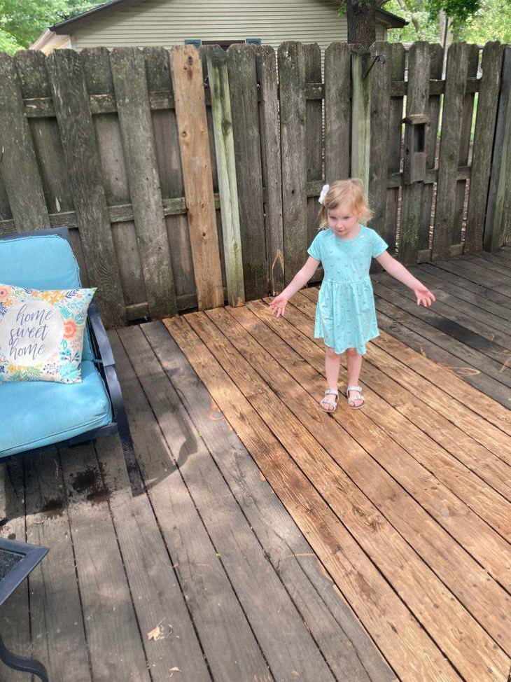 Power Washing toddler