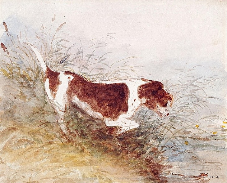 John Constable Paintings, dog 