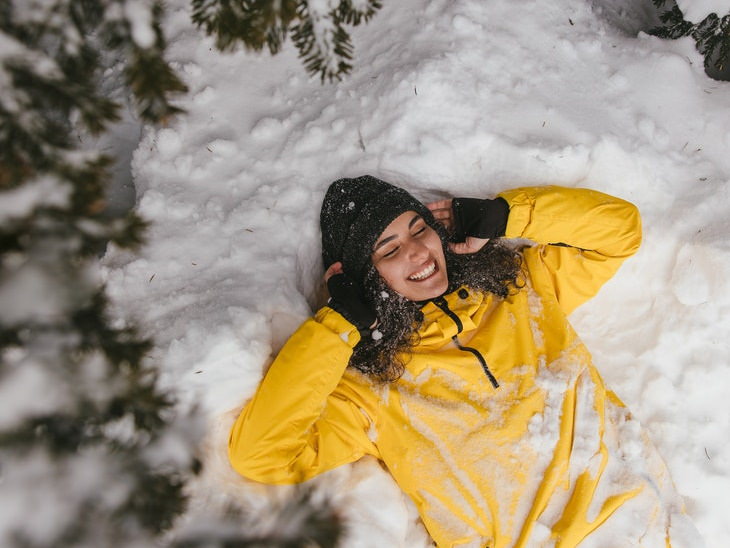 Essential Oils & the Immune System woman in the snow