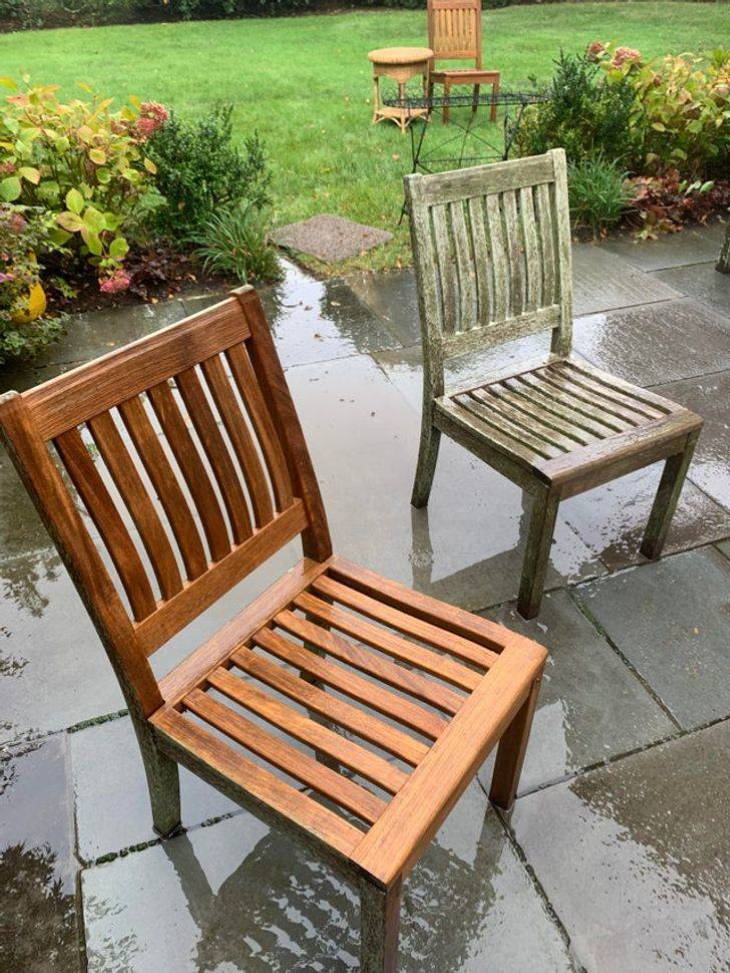 Power Washing Two chairs