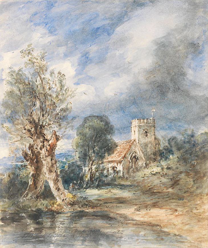 John Constable Paintings, Stoke Poges Church