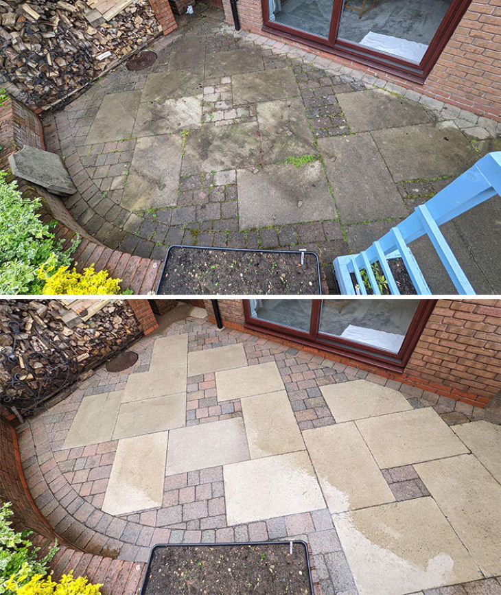 Power Washing immaculate patio