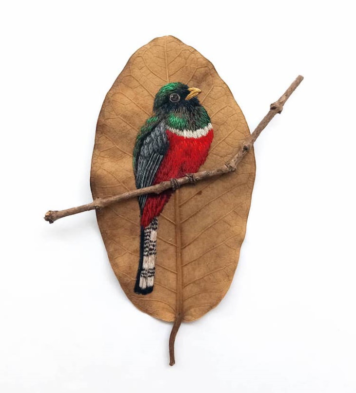 Bird Embroidery by Laura Dalla Vecchia