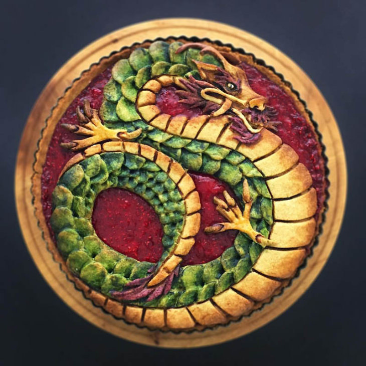   dragon pie art 