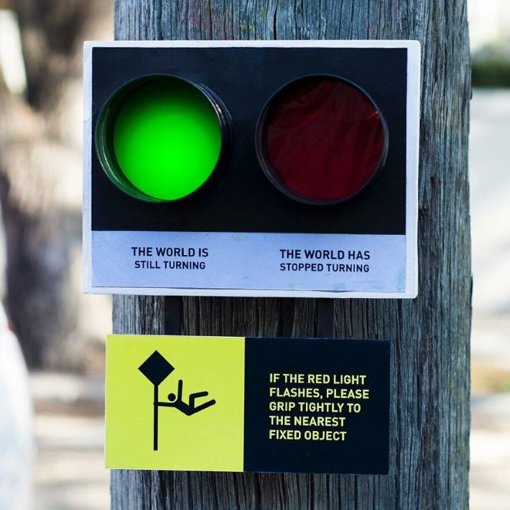 Miniature Signs by Michael Pederson the world is still turning 