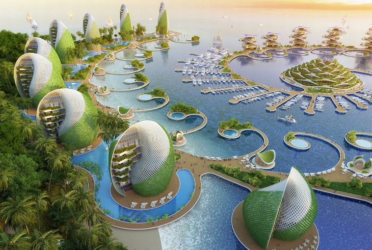 Futuristic Eco-Friendly Resort, hotel