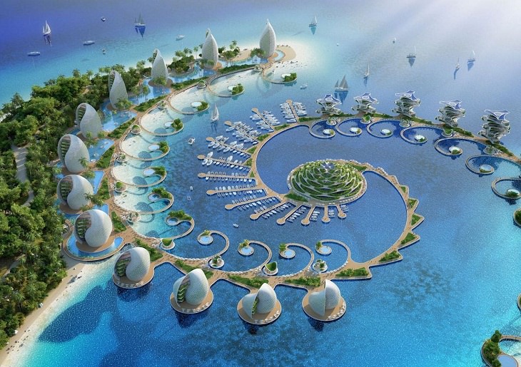 Futuristic Eco-Friendly Resort, overview