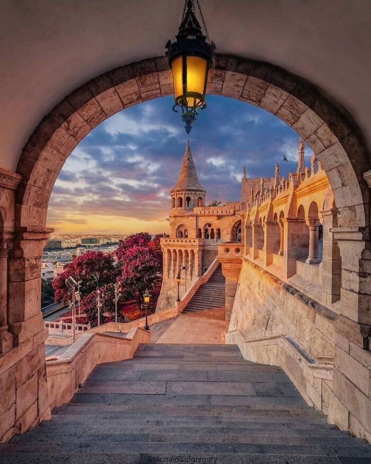 Pretty Buildings Fisherman's Bastion in Budapest, Hungary