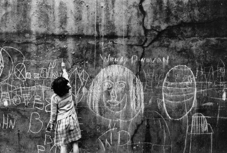 Vintage Pics of Children on London Streets,draws wall