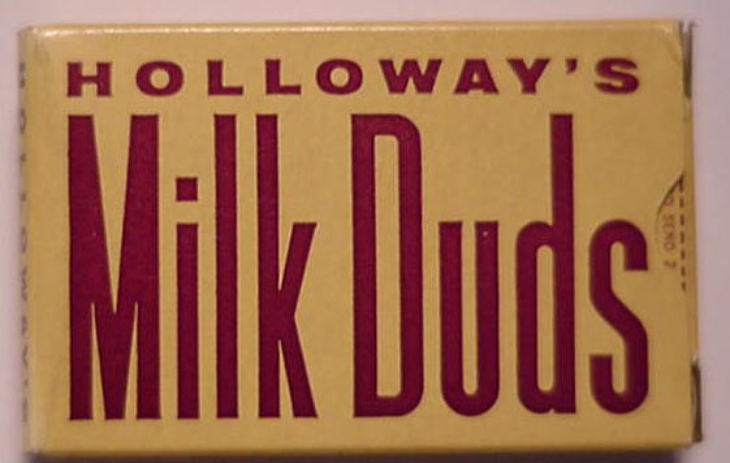 vintage Milk Duds, 1928