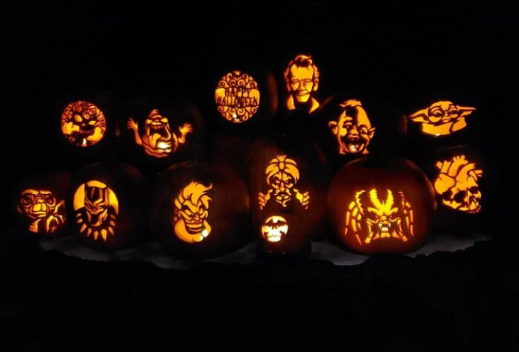 cartoons carved pumpkin 