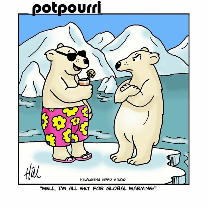 Single-Panel Comics, polar bear
