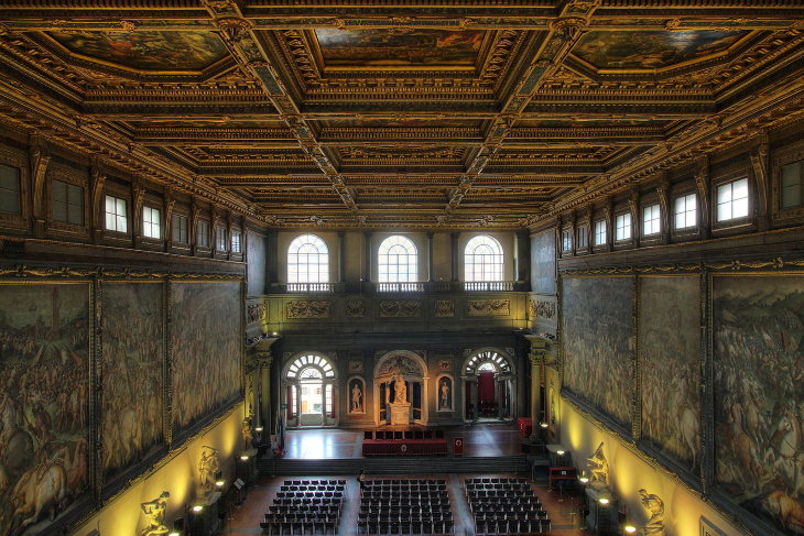 Renaissance Buildings Palazzo Vecchio - Florence, Italy interior
