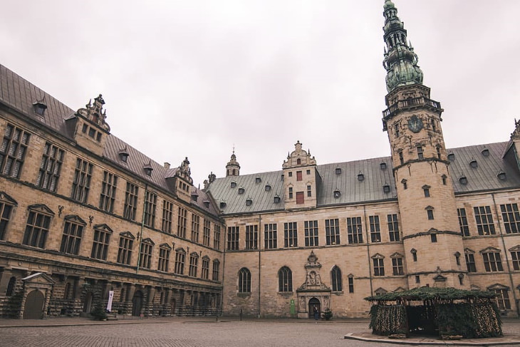 Renaissance Buildings Kronborg Castle - Helsingor, Denmark inside square