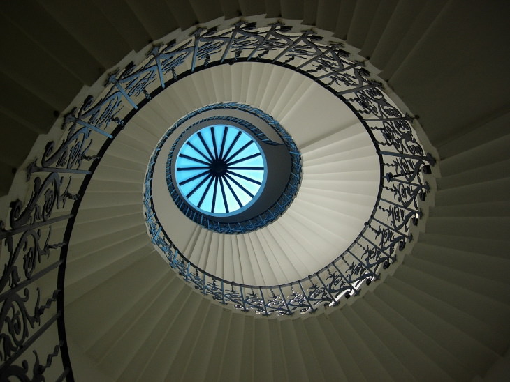 Renaissance Buildings Queen’s House - London, UK spiral staircase
