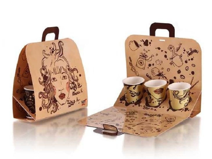 Creative Packaging Designs, coffee cup holder