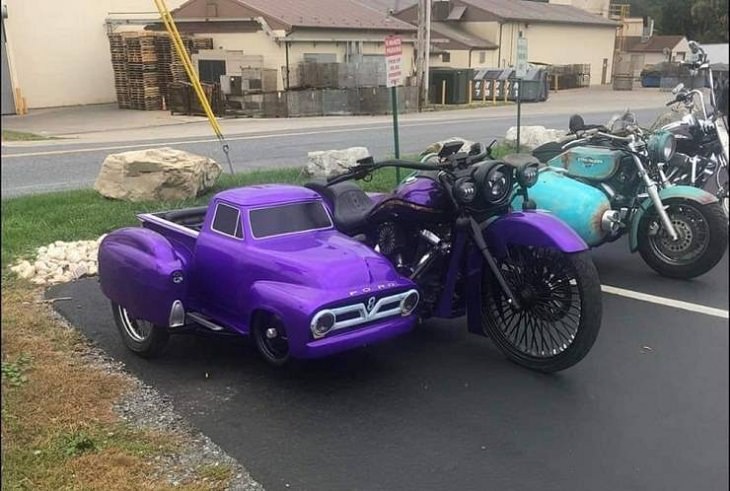 Weird and Wonderful Cars, sidecar motorcycles